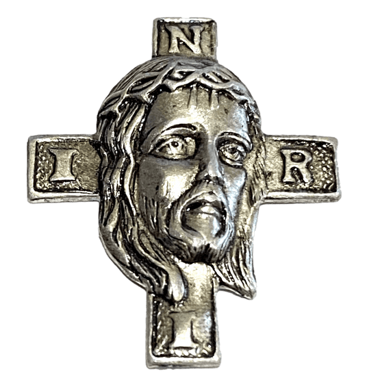 Non-Hanging Sorrowful Jesus INRI Cross - Ysleta Mission Gift Shop