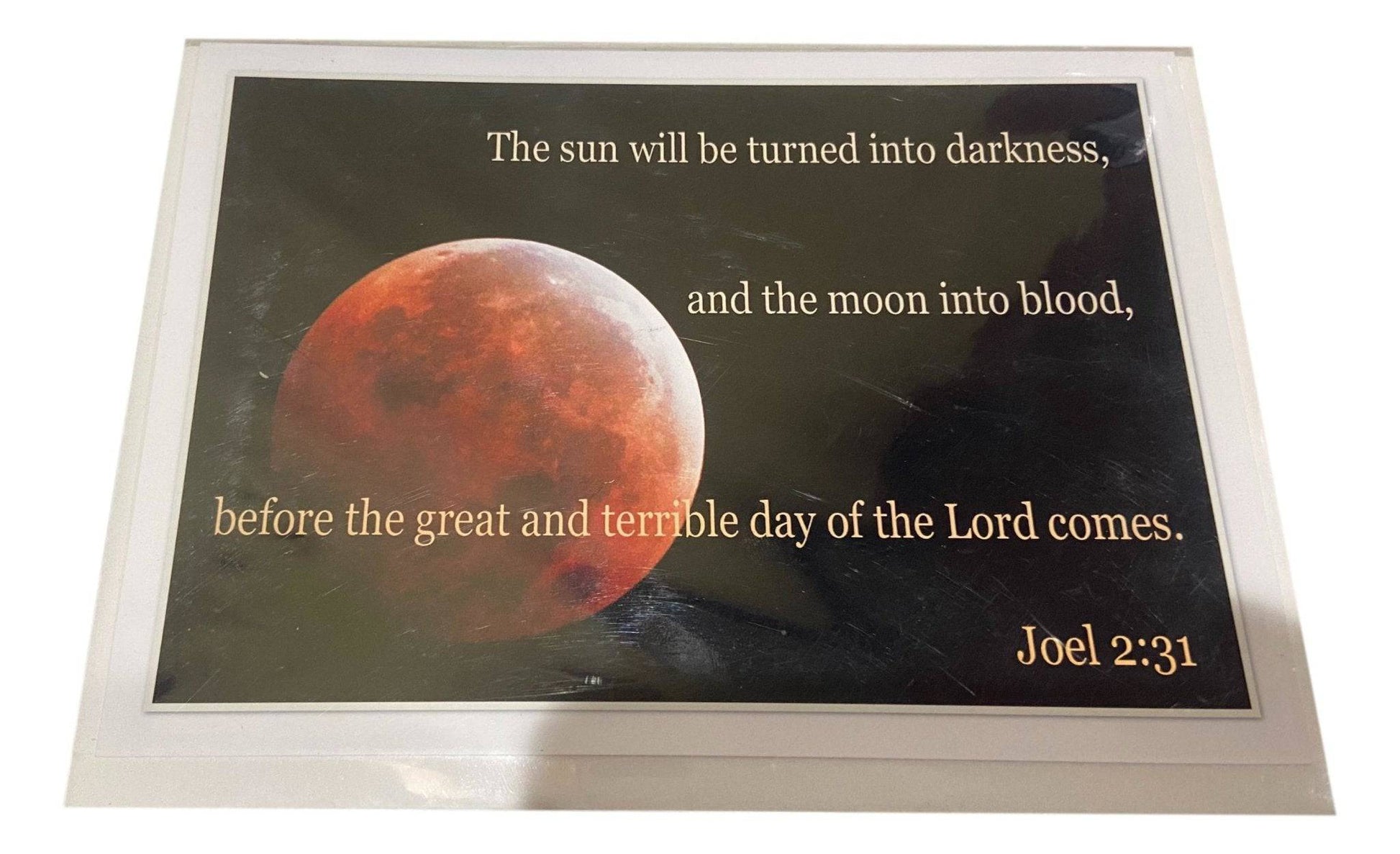 Note Card Religious Joel Scripture From the English Bible - Ysleta Mission Gift Shop