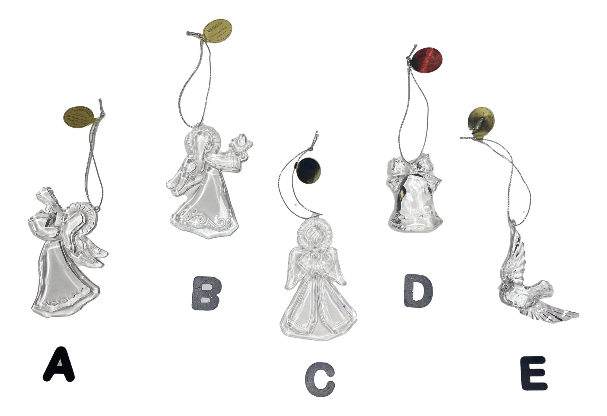 Ornament Clear Plastic Christmas Collection 3 1/2 L Inches - Ysleta Mission Gift Shop- VOTED 2022 El Paso's Best Gift Shop