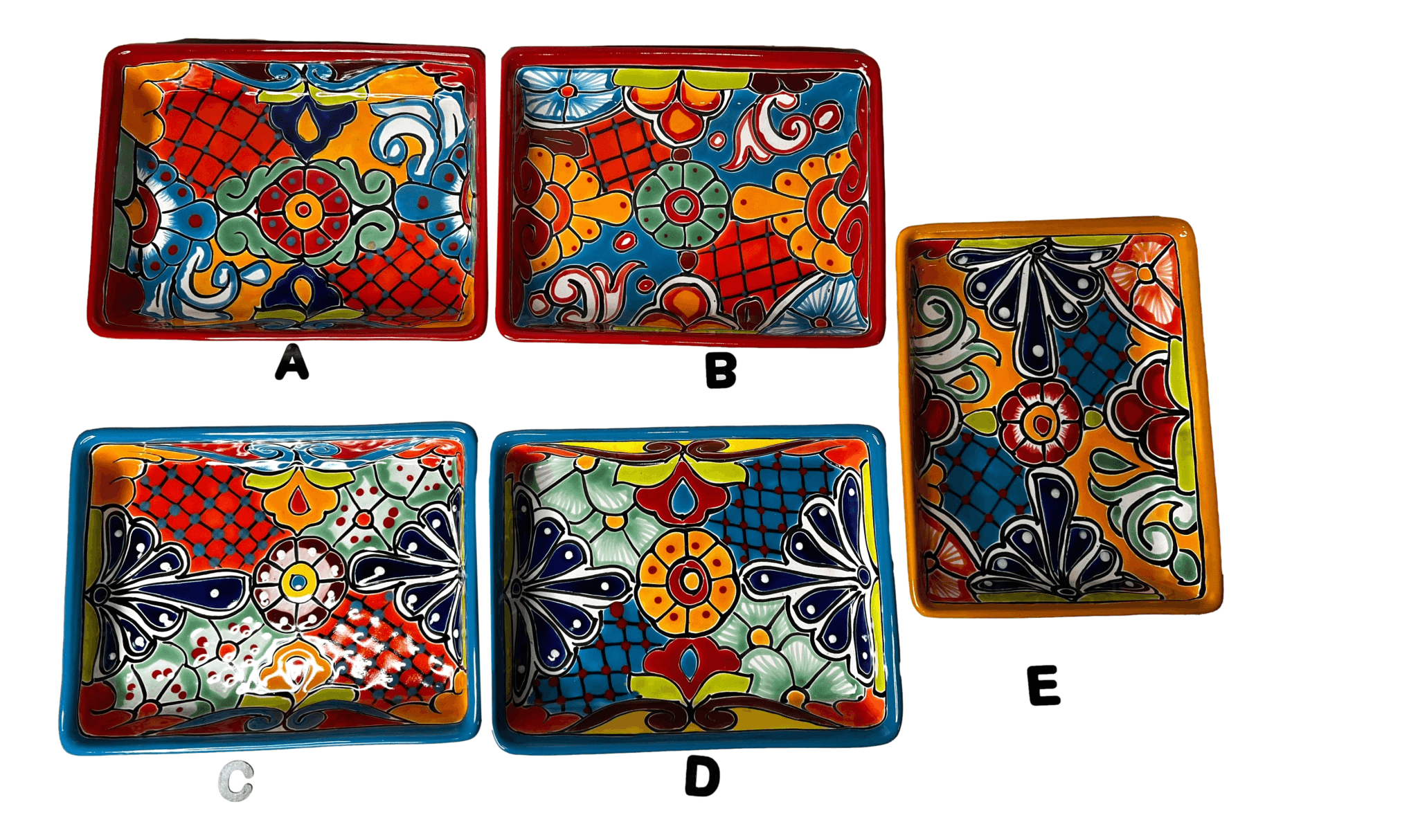 Platter Talavera Dinnerware Food Safe Handcrafted In Mexico W: 8 inches X L: 10 inches X 1.5 inches Deep - Ysleta Mission Gift Shop- VOTED 2022 El Paso's Best Gift Shop
