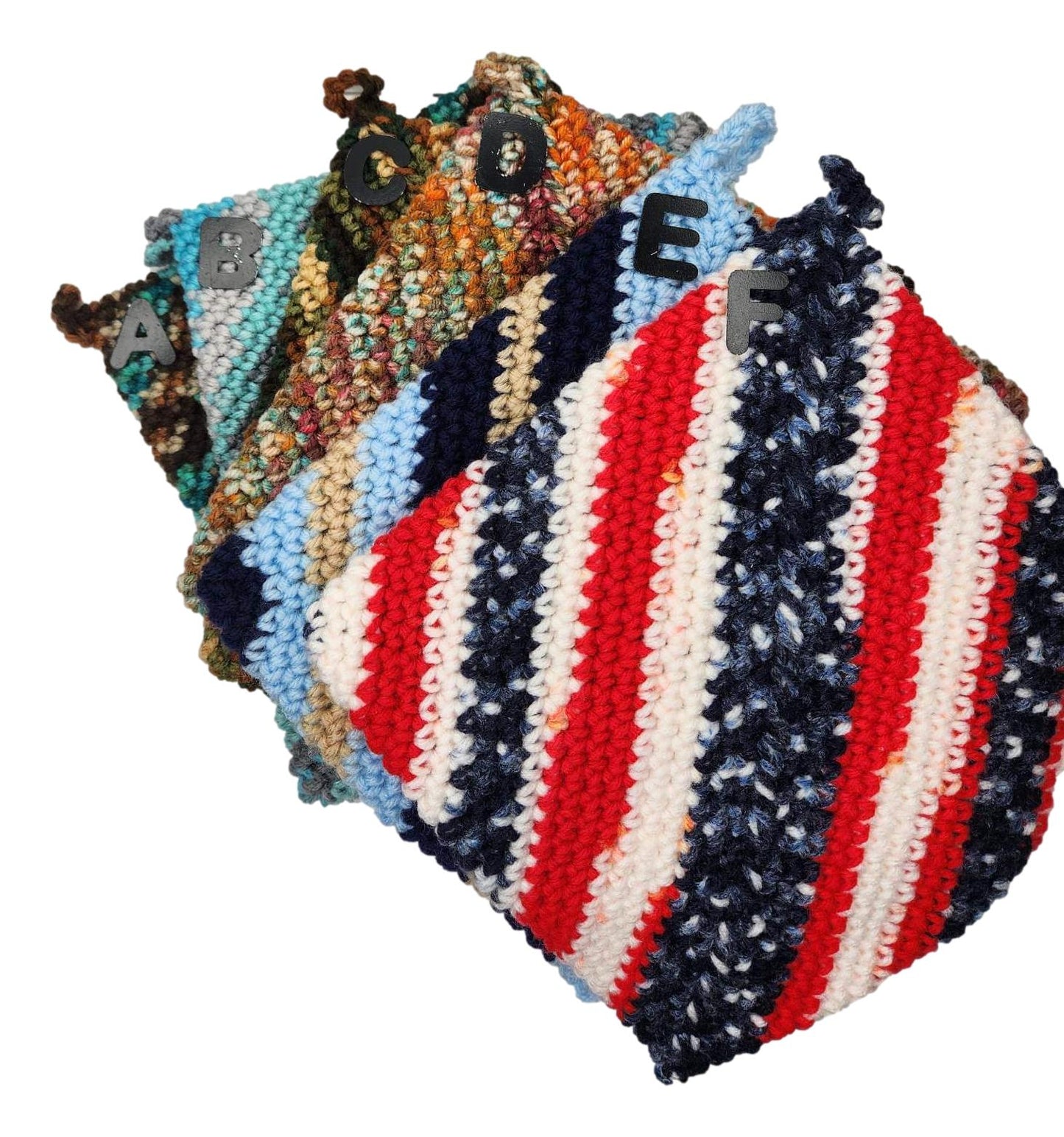 Pot Holders Knit Single XL Handwoven by New Mexico Artist 8 L x 8 W Inches - Ysleta Mission Gift Shop- VOTED 2022 El Paso's Best Gift Shop