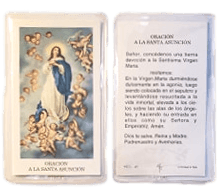 Prayer Card Oracion A La Santa Asuncion SPANISH Laminated HCS-AT - Ysleta Mission Gift Shop- VOTED El Paso's Best Gift Shop