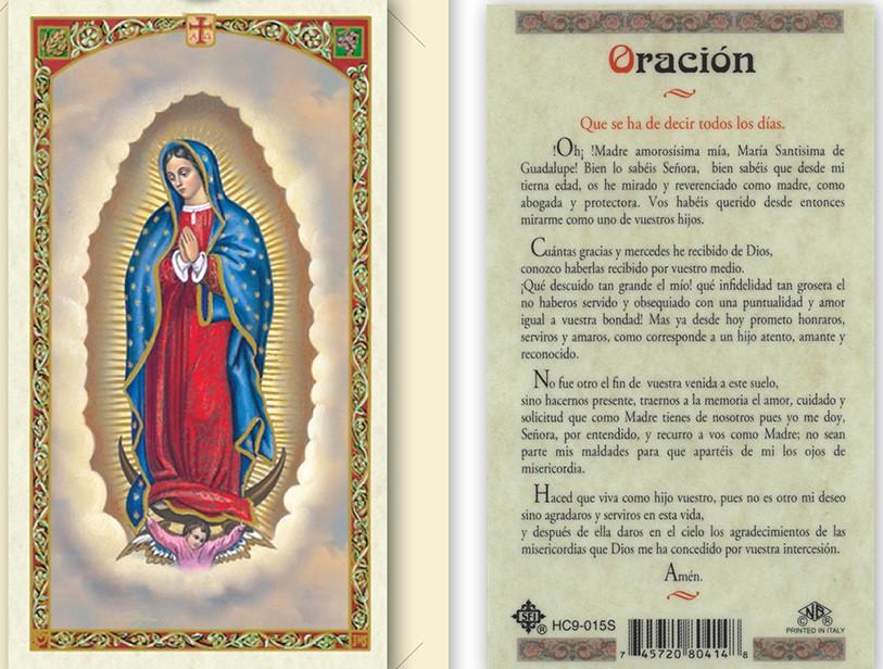 Prayer Card Oracion (Que Se Ha De Decir Todos Los Dias) Laminated HC9-015S - Ysleta Mission Gift Shop- VOTED El Paso's Best Gift Shop