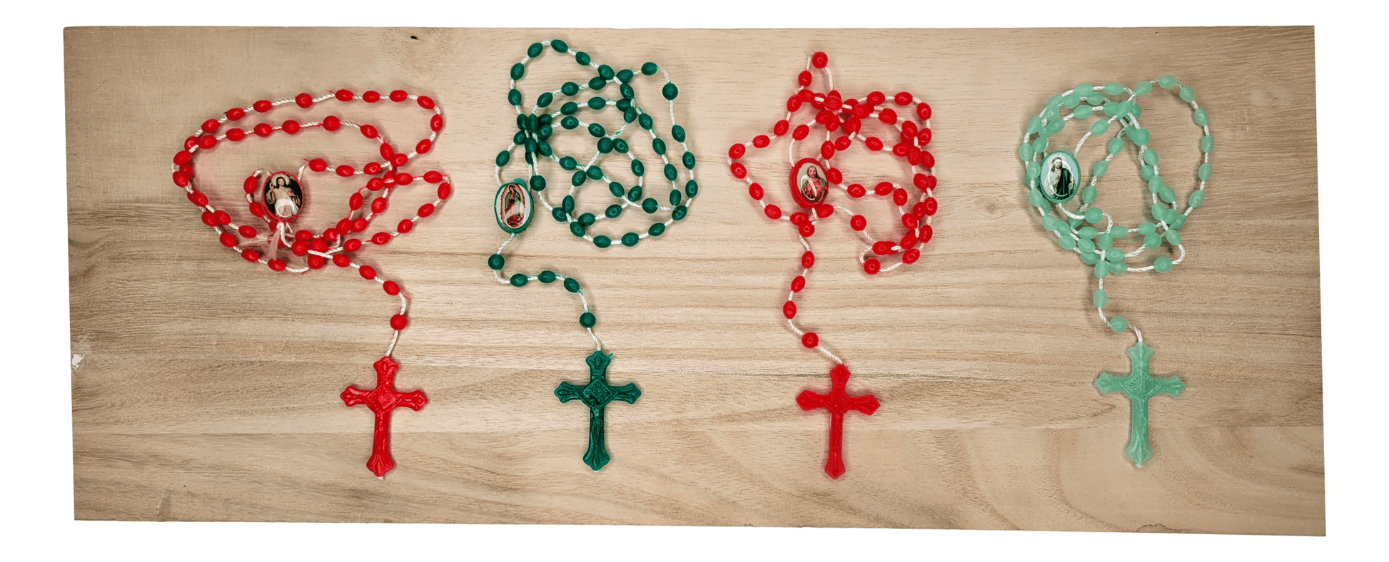 Rosary Beads Multiple Colors Multiple Religious Images Length