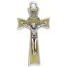 Rosary Parts Crown of Thorns Crucifix Ivory Enamel 1 1/2 Inches - Ysleta Mission Gift Shop- VOTED El Paso's Best Gift Shop