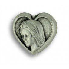 Rosary Parts Heart Shaped Our Lady of Medjugorje Bead - Ysleta Mission Gift Shop