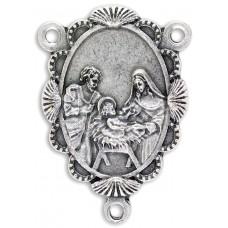 Rosary Parts Holy Family Ornate Centerpiece 1 1/4 Inches - Ysleta Mission Gift Shop- VOTED El Paso's Best Gift Shop