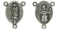 Rosary Parts Our Lady of Guadalupe Divine Nino Center 1/2 inch - Ysleta Mission Gift Shop- VOTED El Paso's Best Gift Shop
