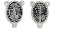 Rosary Parts Saint Benedict Two-Sided Center 1 1/8 Inches - Ysleta Mission Gift Shop- VOTED El Paso's Best Gift Shop