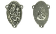 Rosary Parts Saint Joseph Jesus Sacred Heart Rosary Center Piece 1 inch - Ysleta Mission Gift Shop- VOTED El Paso's Best Gift Shop