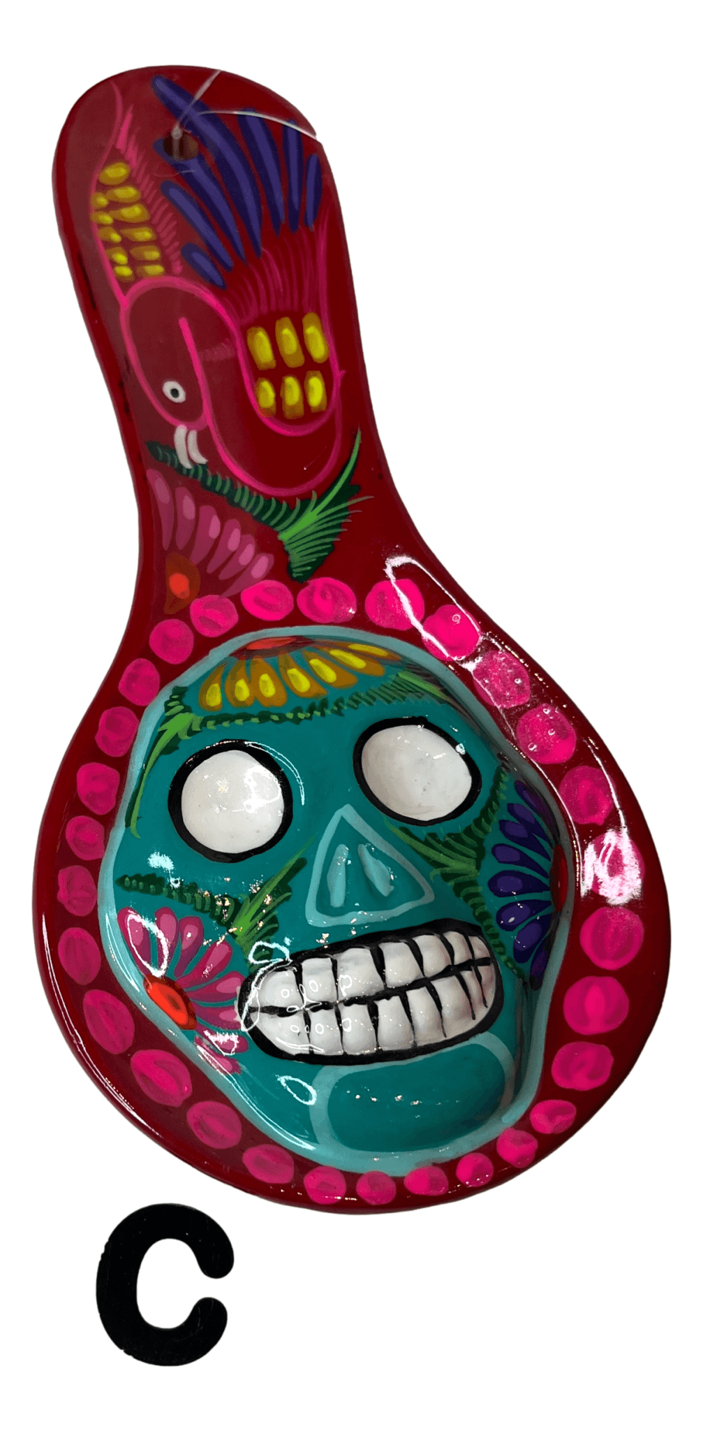 Spoon Rest  Ceramic Glazed Handcrafted By Skilled Mexican Artisans L:9.5 inches X W: 4 inches - Ysleta Mission Gift Shop- VOTED El Paso's Best Gift Shop