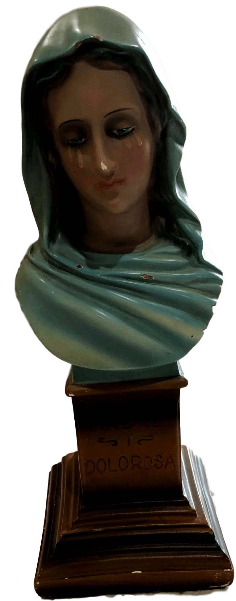 Statue Madre Dolorosa Weeping Mary - Ysleta Mission Gift Shop