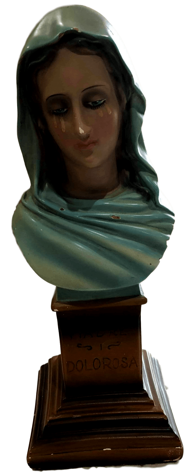 Statue Madre Dolorosa Weeping Mary - Ysleta Mission Gift Shop- VOTED El Paso's Best Gift Shop
