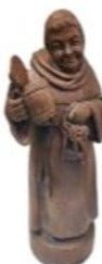 Statue Monk Happy Holding Beer Stein Multiple Keys Religious Resin New Old Stock - Ysleta Mission Gift Shop- VOTED El Paso's Best Gift Shop