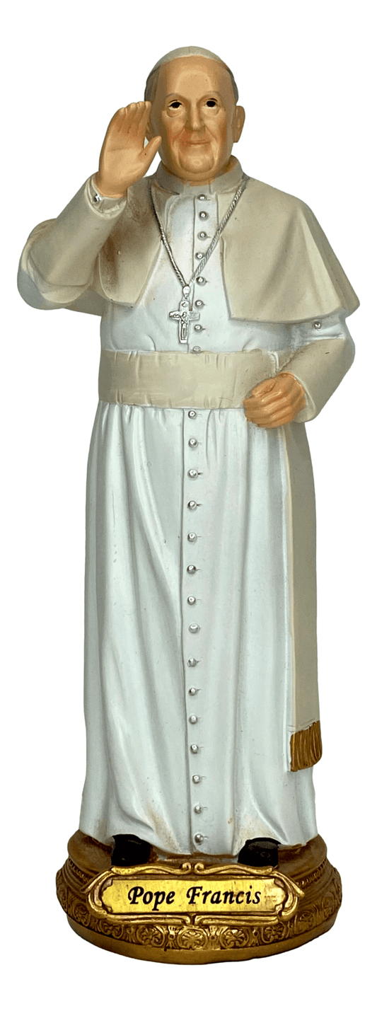 Statue Resin Pope Francis Name Plaque