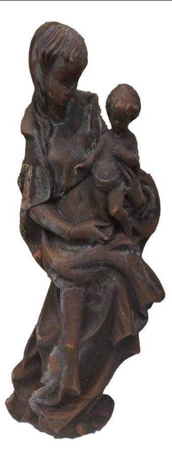 Mother And Child Large Religious Resin Old New Stock New Old Stock